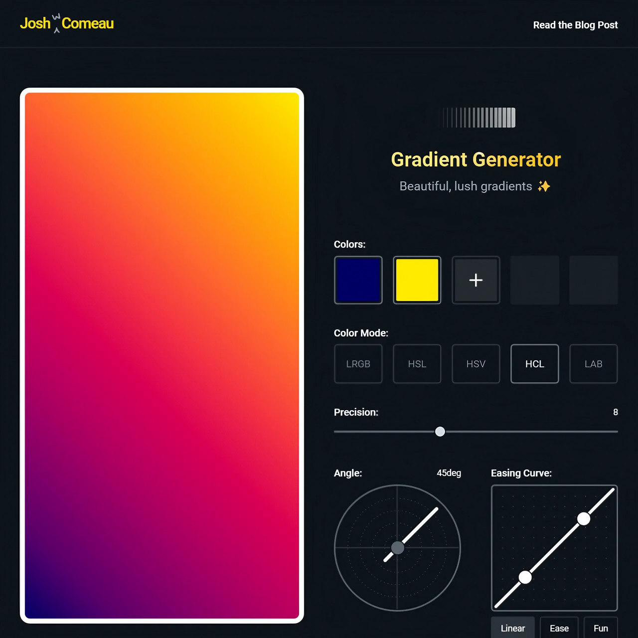 CSS Gradient Generator の使い方 - Benrito